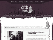 Tablet Screenshot of amongfriendsmusic.com